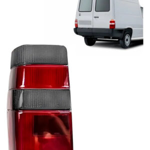 Lente Lanterna Tras Para Fiorino 1986 A 1997 Modelo C Fumê Vermelho Lado Esquerdo