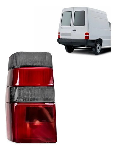 Lente Lanterna Tras Para Fiorino 1986 A 1997 Modelo C Fumê Vermelho Lado Esquerdo