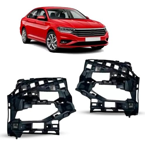 Par Suporte Interno Farol De Milha Aux/ P/ Jetta 2019 A 2022