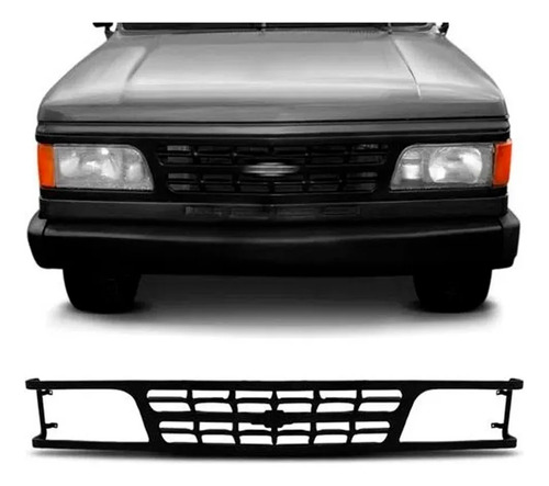 Grade Radiador Ferro P/ D20 1985 A 1992 Adaptável 93 A 96 Preto