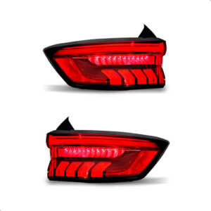 Kit Jogo De Lanternas Canto E Tampa P/ Haval H6 2023 A 2025 Ambos Lados Vermelho