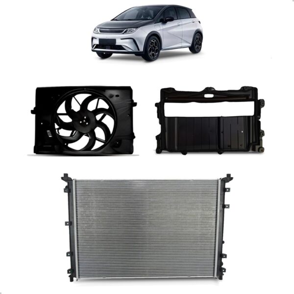 Kit Radiador Pra Dolphin 2023 A 2026 C/ Defletor E Ventoinha