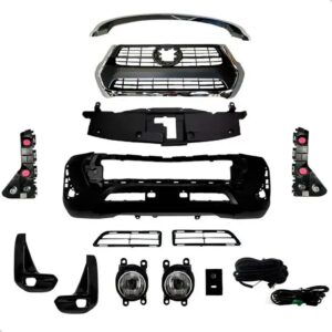 Kit Parachoque Dianteiro Hilux Srx 2021 2022 2023 Cab Dupla Preto