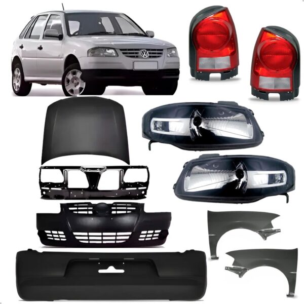 Kit Frente Traseira Gol G4 Giv 2005 2006 2007 2008 Nova