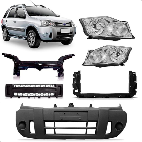 Kit Frente Ecosport Ford 2008 2009 2010 2011 2012 Preto