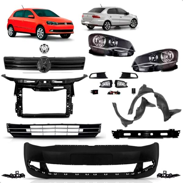 Kit Frente Completa Gol E Voyage G6 2012 2013 2014 2015 2016 Preto