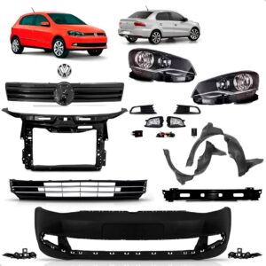 Kit Frente Completa Gol E Voyage G6 2012 2013 2014 2015 2016 Preto