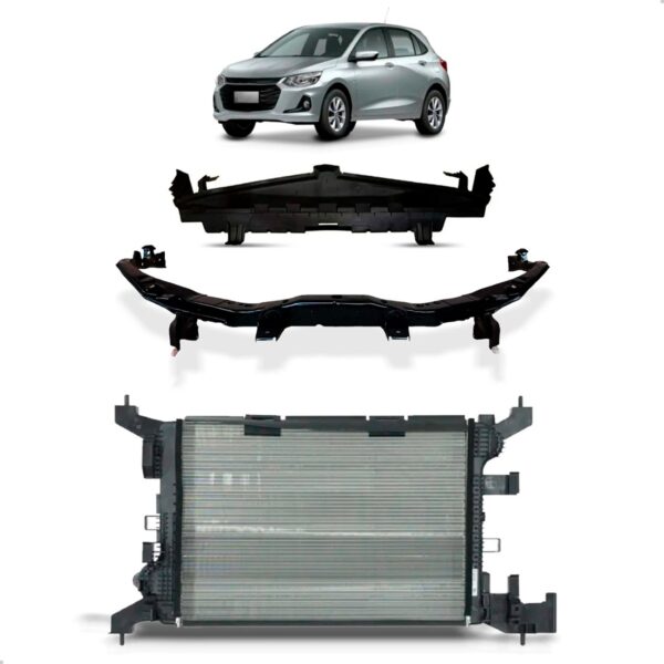 Kit Radiador E Painel Frontal Onix Manual 1.0 2020 21 A 2024