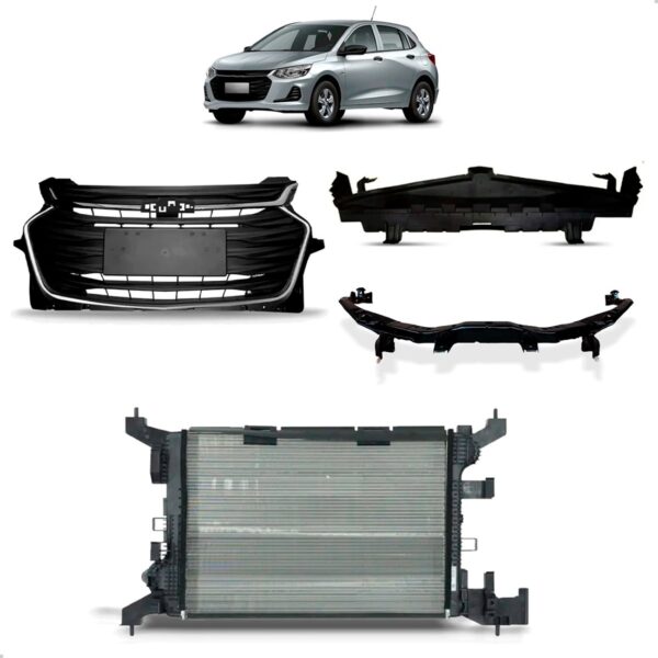 Kit Frente Para Onix Automatico 1.0 Turbo 2020 2021 A 2024 Preto Fosco