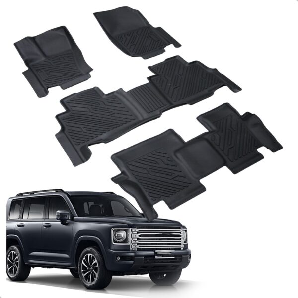 Tapete Impermeável Antiderrapante Haval H9 2025 2026 4 Pçs Preto