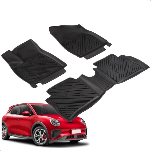 Tapete Impermeável Antiderrapante Ora / Ora Gt 24 A 26 3 Pçs Preto