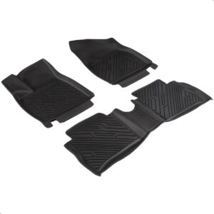 Tapete Impermeável Antiderrapante Ora / Ora Gt 24 A 26 3 Pçs Preto