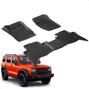 Tapete Impermeável Antiderrapante Tank 300 2024 A 2026 3 Pçs Preto