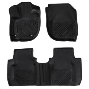 Tapete Impermeável Antiderrapante Fit 2014 15 A 2021 3 Peças Preto