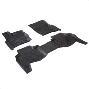 Tapete Impermeável Antiderrapante Defender 2020 A 2024 3 Pçs Preto