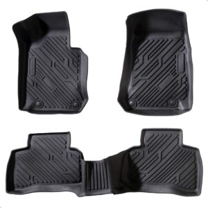 Tapete Antiderrapante Para Mercedes Glc 2016 17 A 2021 3 Pçs Preto