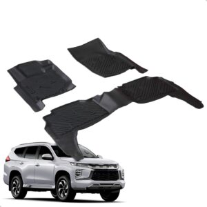 Tapete Antiderrapante Pajero Sport 2019 2020 A 2026 3 Peças Preto