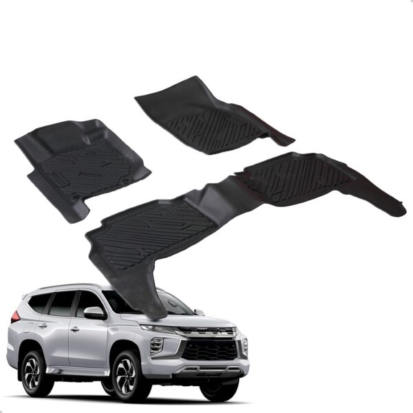 Tapete Antiderrapante Pajero Sport 2019 2020 A 2026 3 Peças Preto