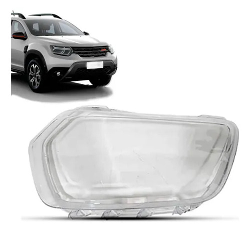Lente Farol Para Duster 2025 A 2026 Esquerdo/motorista