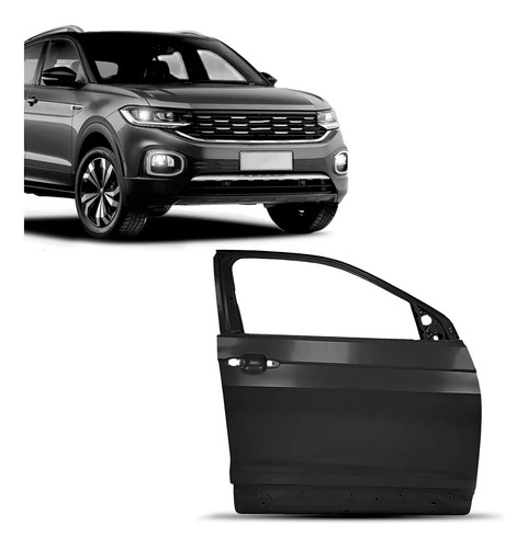 Porta Dianteira Para T-cross 2019 A 2024 Dianteira Direita/passageiro Preto