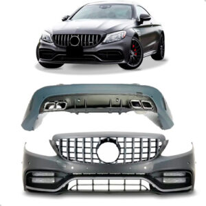 Body Kit Para C63 2019 2020 2021 Preto