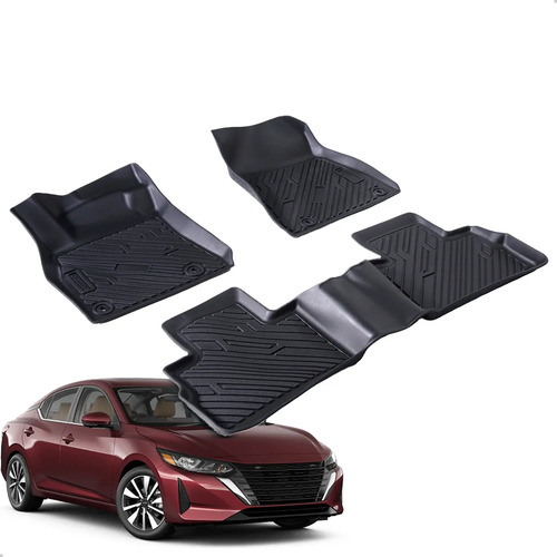 Tapete Interno Para Sentra 2023 2024 A 2025 3 Peças Preto