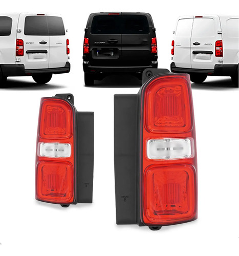 Kit Lanterna Traseira Expert  / Jumpy / Scudo 2018 A 2024 Ambos Lados Bicolor