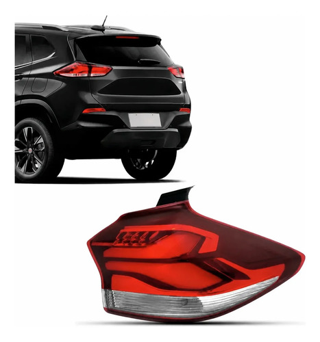 Lanterna Traseira Canto Para Tracker 2020 A 2025 Com Led Direito/passageiro Vermelho
