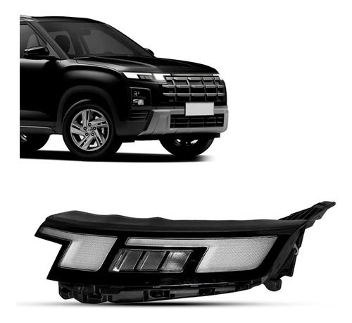 Farol Superior Creta Comfort/limited/platinum 25/26 Com Led Esquerdo/motorista