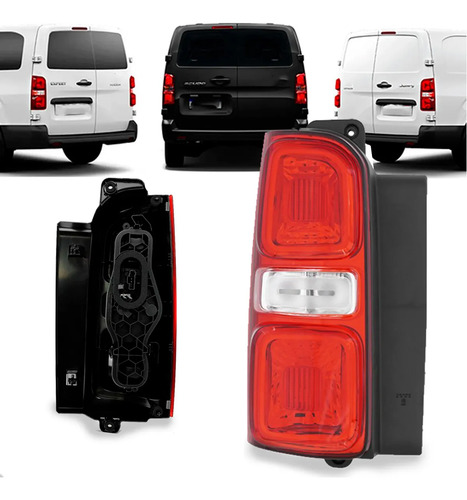 Lanterna Traseira Para Expert / Jump / Scudo 2018 A 2024 Esquerdo/motorista Bicolor