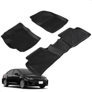 Tapete Interno Para Corolla 2020 2021 2022 A 2026 3 Peças Preto