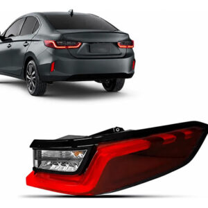 Lanterna Traseira Para City Sedan 2022 A 2026 Com Led Direito/passageiro Vermelho
