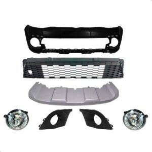 Parachoque Crossfox + Grades + Spoiler 2011 2012 2013 2014 Preto