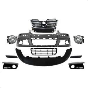 Kit Parachoque Dianteiro Jetta 2007 2008 2009 2010 Completo Preto