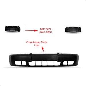 Kit Frente Grade Polo Classic 97 98 99 2000 01 2002 Completo Preto
