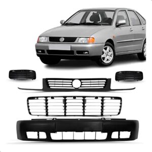 Kit Frente Grade Polo Classic 97 98 99 2000 01 2002 Completo Preto