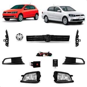 Kit Frente Completa Gol / Voyage G6 2012 2013 2014 2015 2016 Preto