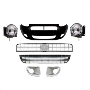 Parachoque Dianteiro Fiat Punto 2008 2009 2010 2011 2012 Kit Preto