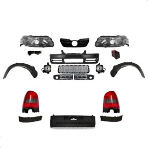 Kit Parachoque Diant Tras Gol G3 2002 Á 2005 Fase 2 Completo Preto