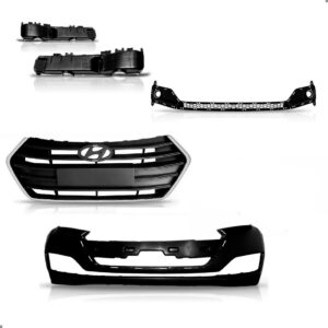 Kit Parachoque Frente Para Hyundai Hb20 2016 2017 2018 2019 Preto