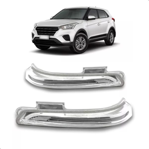 Par Pisca Retrovisor Creta 2017 2018 2019 2020 2021 Externo Cristal