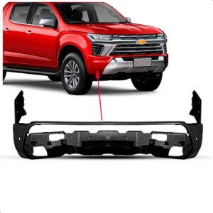 Kit Grade E Parachoque Para S10 2025 2026 Com Friso Cromado Preto