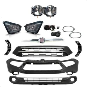 Kit Parachoque Dianteiro Toro 2016 17 2018 2019 2020 C/farol Preto