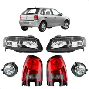 Kit Farol Fumê + Lanterna Fumê + Milha Gol G4 2006 07 A 2013 Ambos Lados