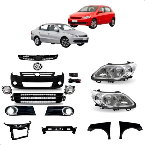 Kit Frente Gol Voyage G5 2008 2009 2010 11 2012 Peças Novas Preto