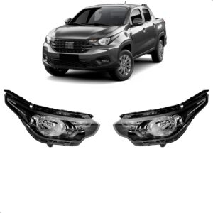 Parachoque Dianteiro Strada 2021 A 2024 Endurance Completo Cinza