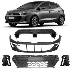 Kit Frente Parachoque Hb20 Hb20s 2023 2024 Sem Milha Novo Preto