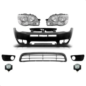 Kit Parachoque Palio Economy 2009 2010 2011 A 2015 Com Farol Preto
