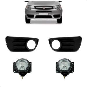 Kit Parachoque Palio Economy 2009 2010 2011 A 2015 Com Farol Preto