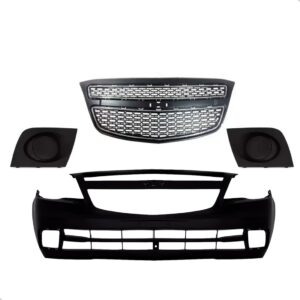 Kit Parachoque Sem Furo Agile 2010 2011 12 A 2015 Com Grades Preto